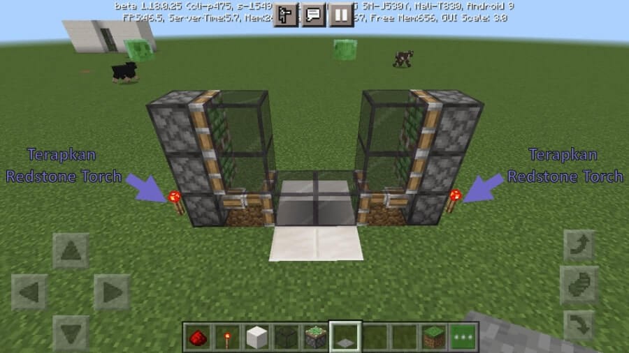 Pasang Redstone Torch Minecraft
