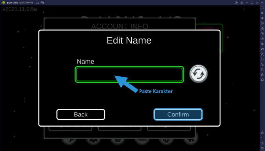 Paste Nama Kosong di Game Among Us