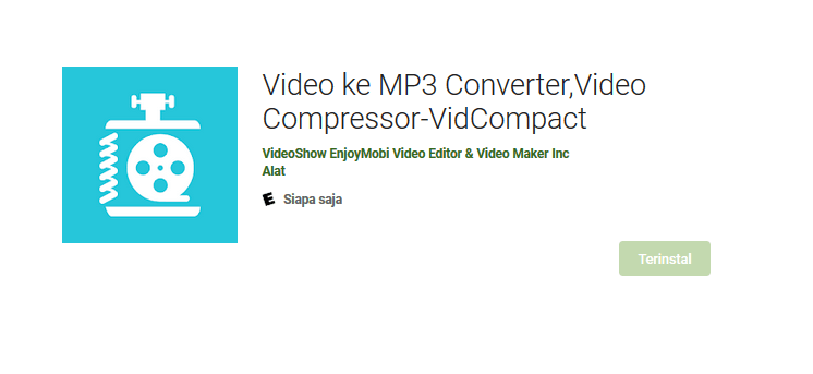 Aplikasi VidCompact di Playstore