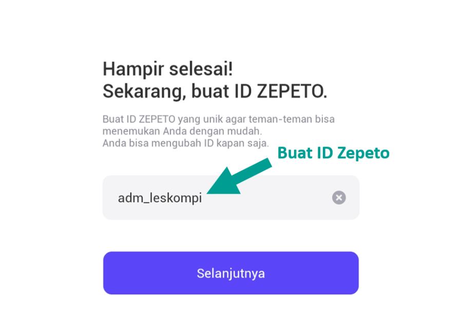 Buat Akun Zepeto