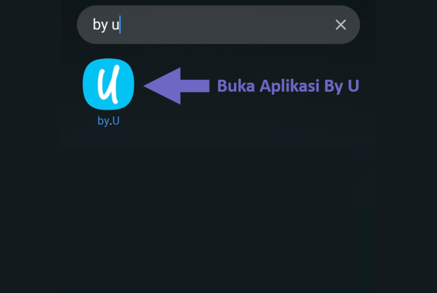 Membuka Aplikasi By U