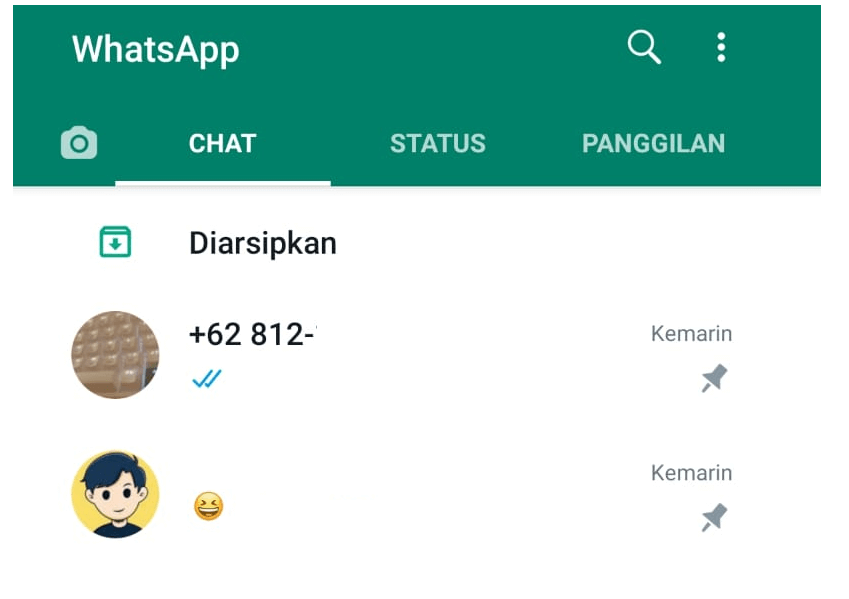 Buka Kontak WhatsApp yang Namanya Tidak Muncul