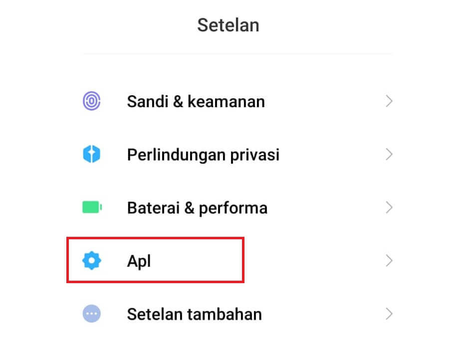 Buka Menu Aplikasi di HP Android