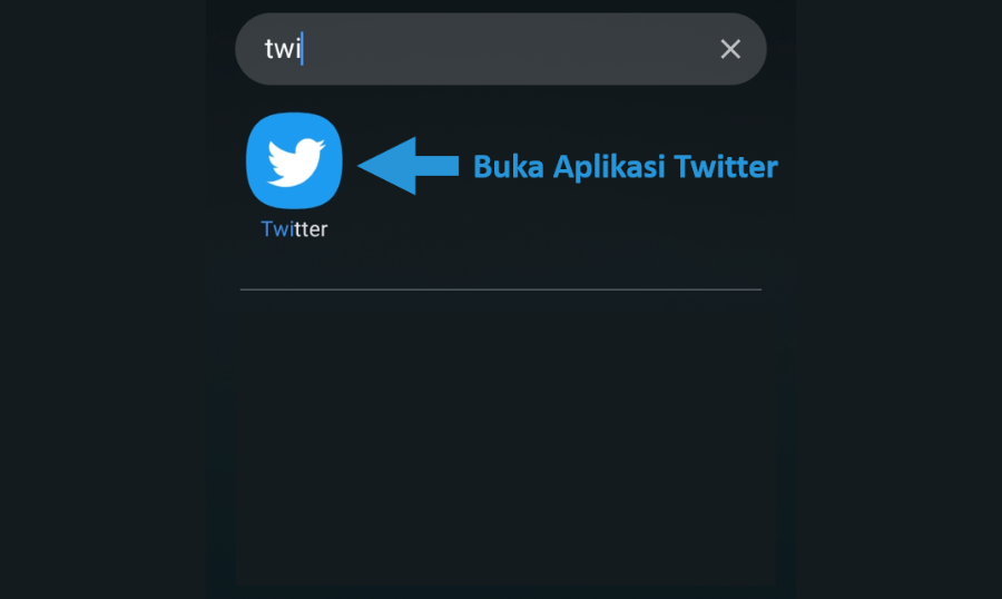 Buka Twitter di HP yang Dipakai