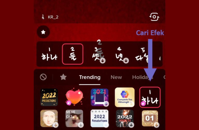cari efek tiktok terbaru