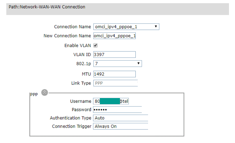 Contoh Nomor IndiHome di Halaman Admin