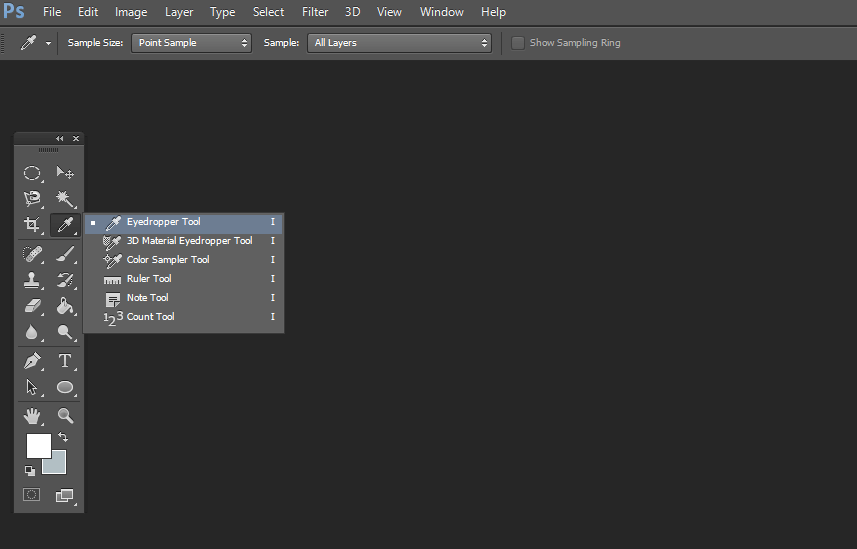 Isi Eyedropper Tool Photoshop