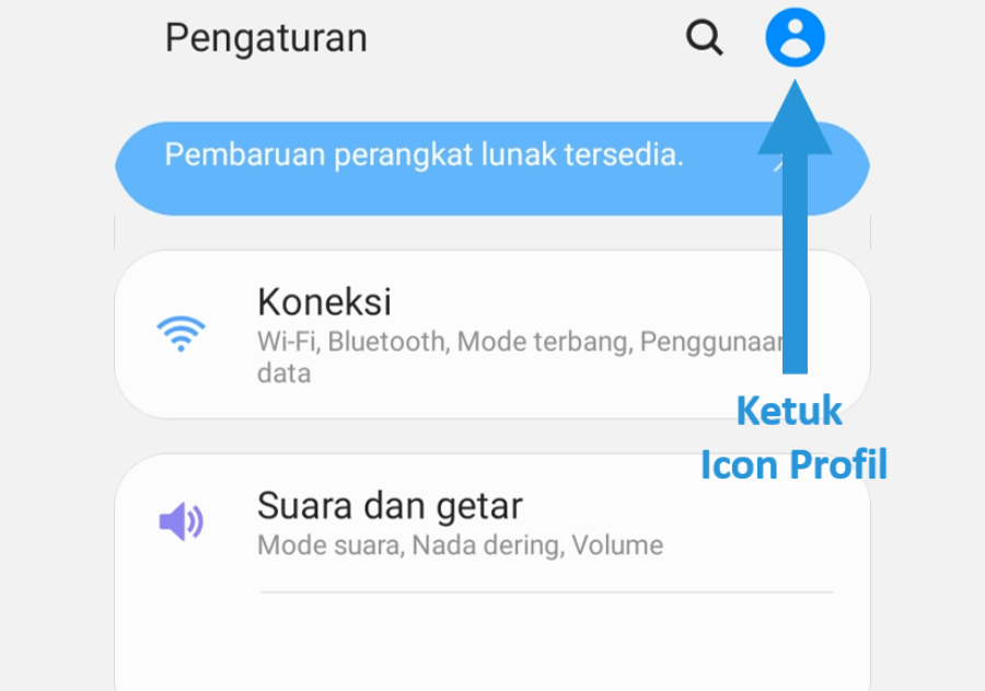 Menu Icon Profile Samsung