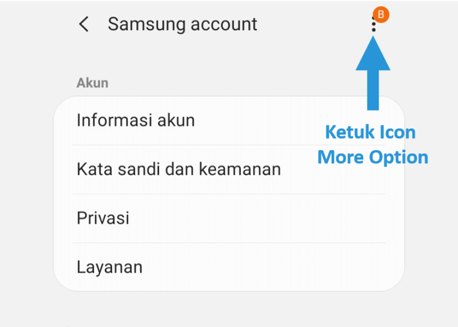 Icon Samsung More Option