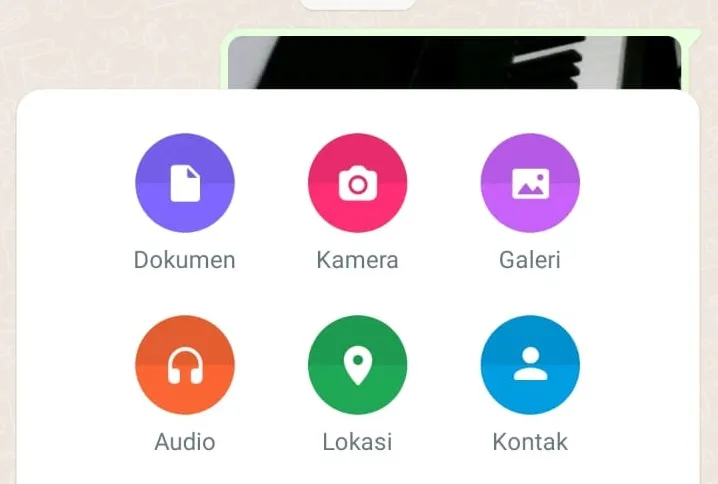 Menu Dokumen di WhatsApp