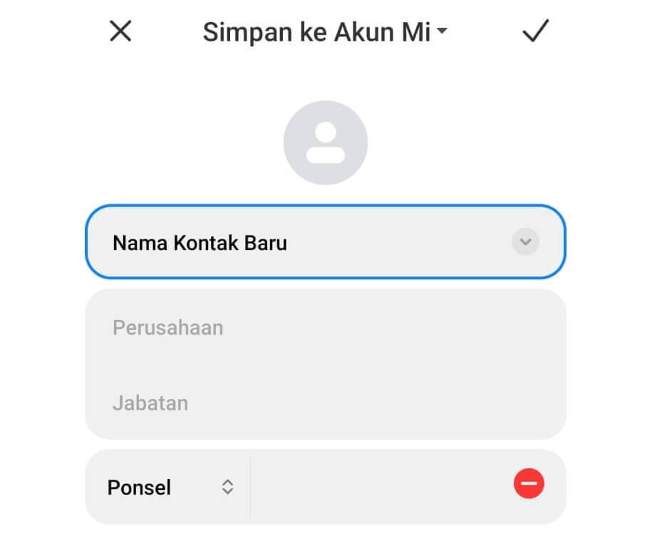 Menyimpan Kontak di WhatsApp