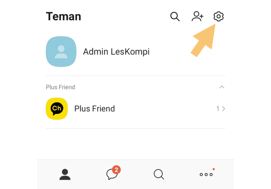 Menu Pengaturan KakaoTalk