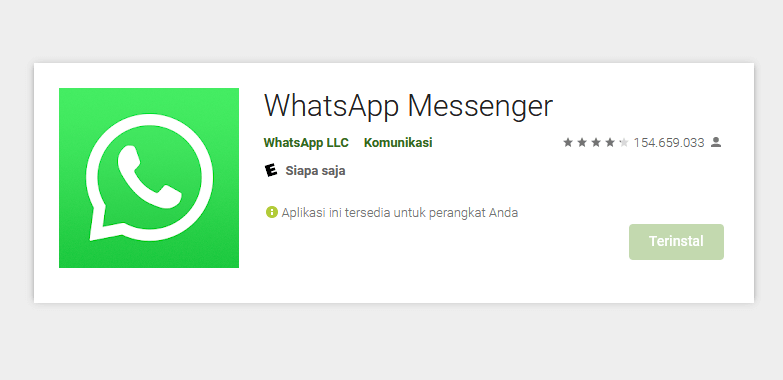 Reinstall Aplikasi WA