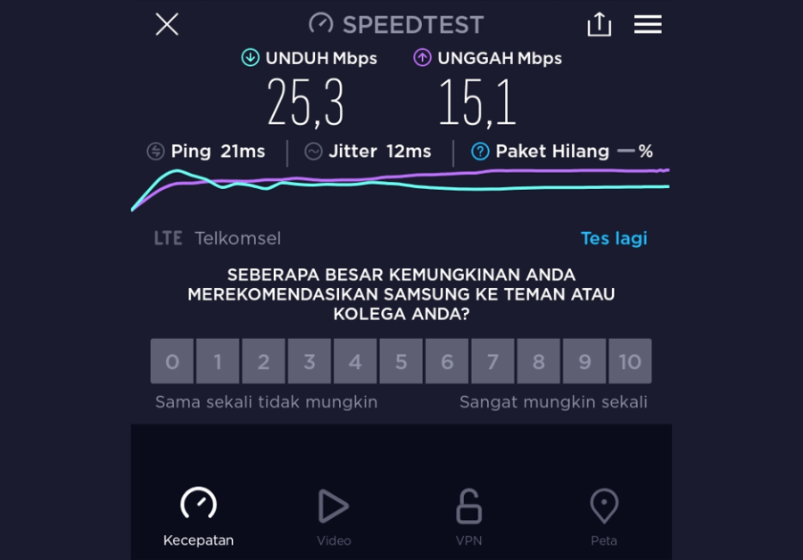 Tes Koneksi Saat Buka Instagram