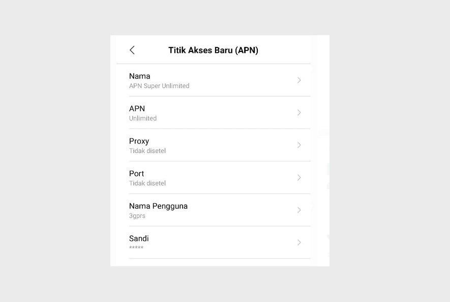 APN Tri Unlimited Terbaru