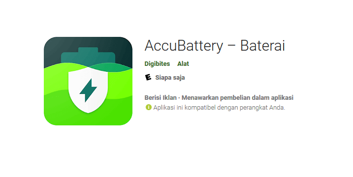 Aplikasi AccuBattery di HP