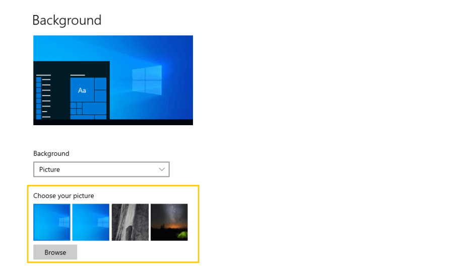 Mengatur Background Desktop Windows 10