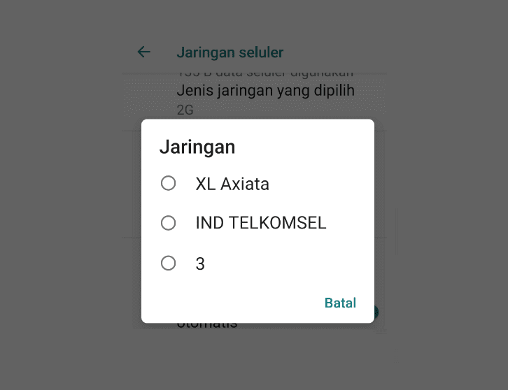 Setting Jaringan Menjadi Manual