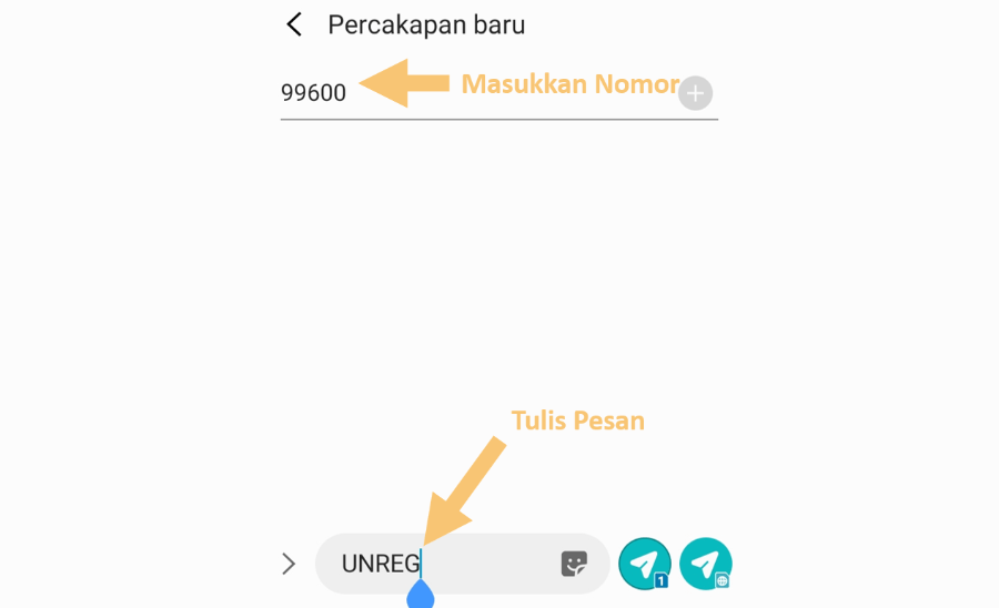 Contoh Berhenti Langganan Sweetchat Lewat SMS
