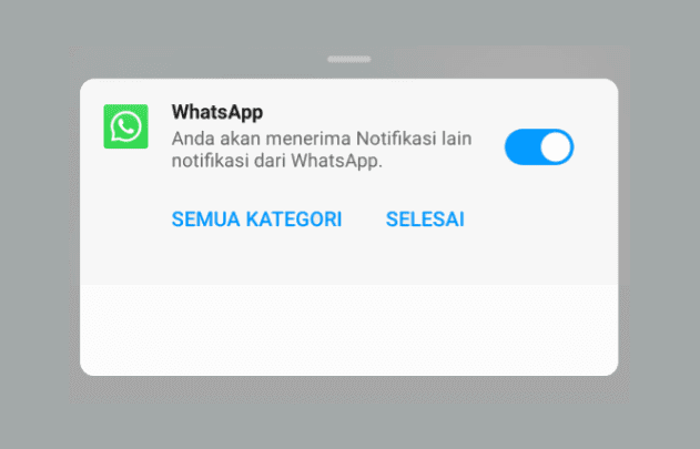 Blokir Notifikasi WA Web di HP