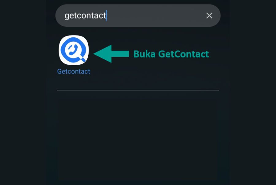 Buka GetContact di HP