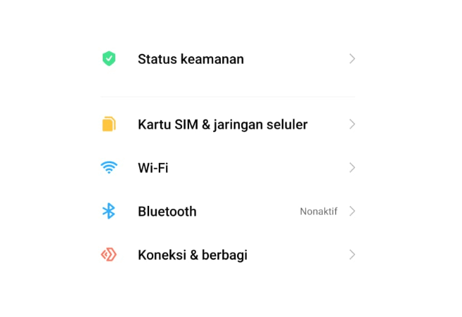 Buka Menu Kartu SIM HP