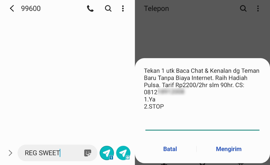Cara Mendaftar Paket Sweetchat Telkomsel