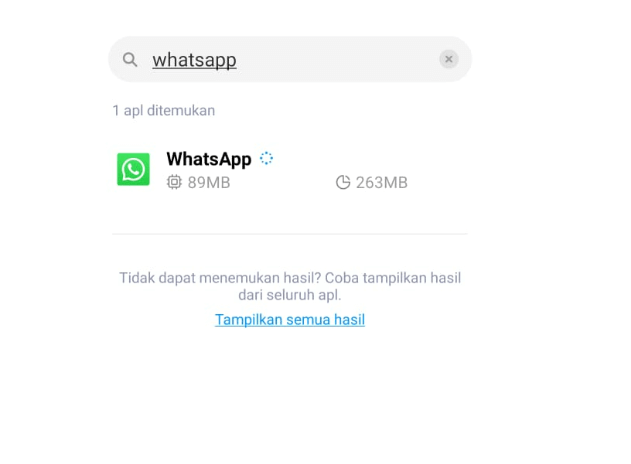 Cari Aplikasi WhatsApp di HP
