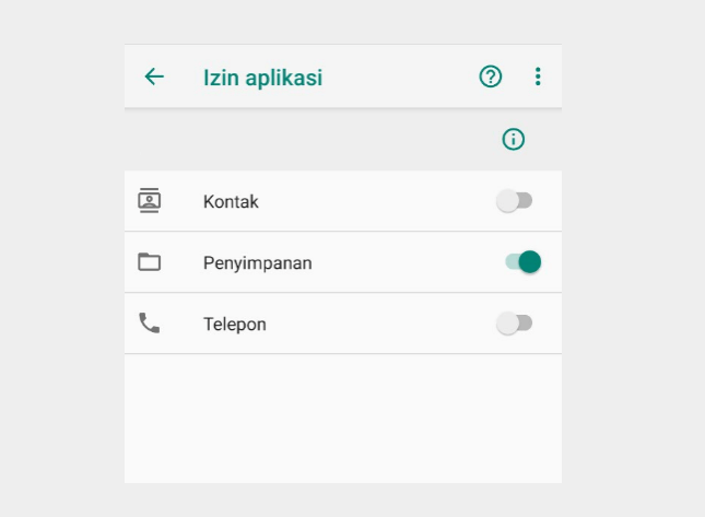 Cek Izin Aplikasi Akan Dipasang