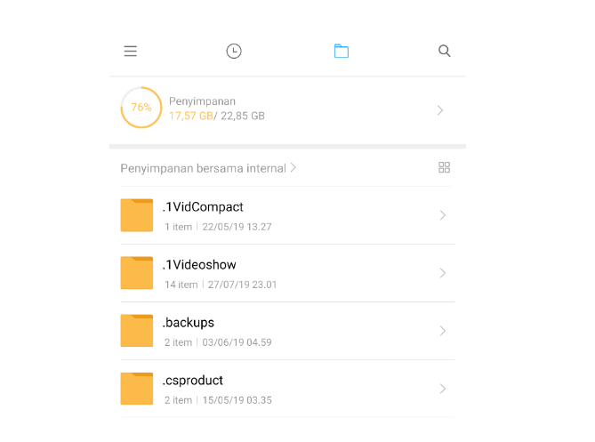 Cek Pemakaian Memori Internal HP