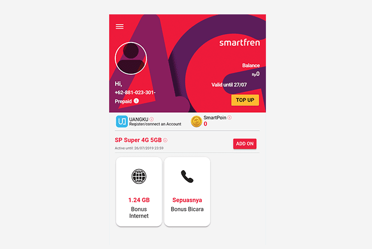 Cek Pulsa Smartfren di Aplikasi