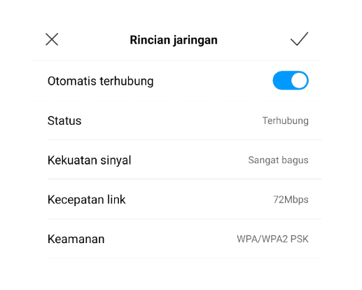 Cek WiFi yang Dipakai