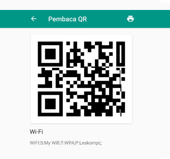 Contoh Kode QR Dari Aplikasi