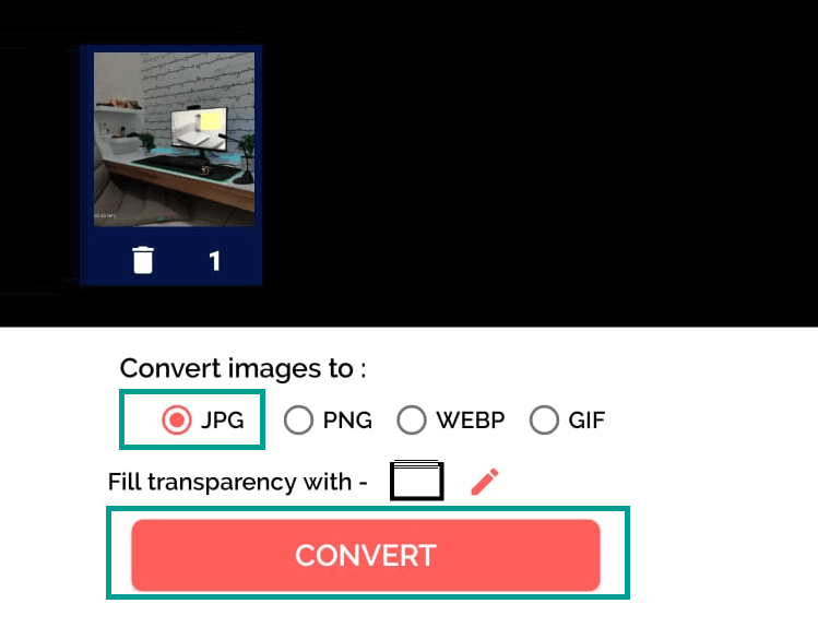 Convert Foto ke JPG di Android