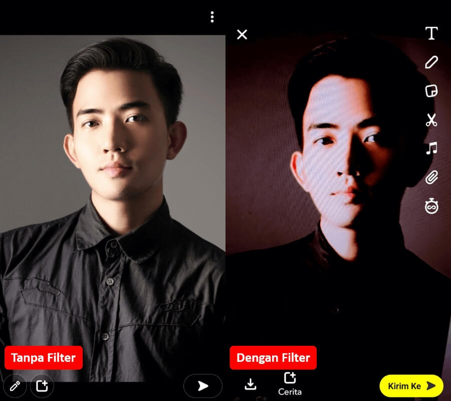 Filter Maple di Snapchat