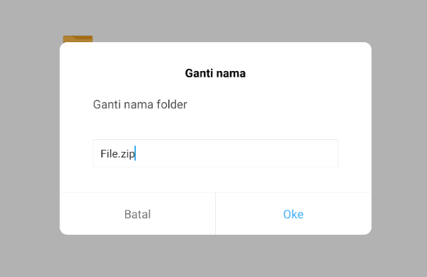 Ubah Nama File Jadi ZIP
