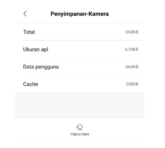 Hapus Data dan Cache Kamera HP yang Error