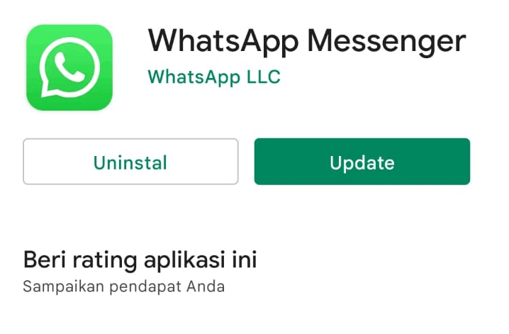 Update WA di Playstore