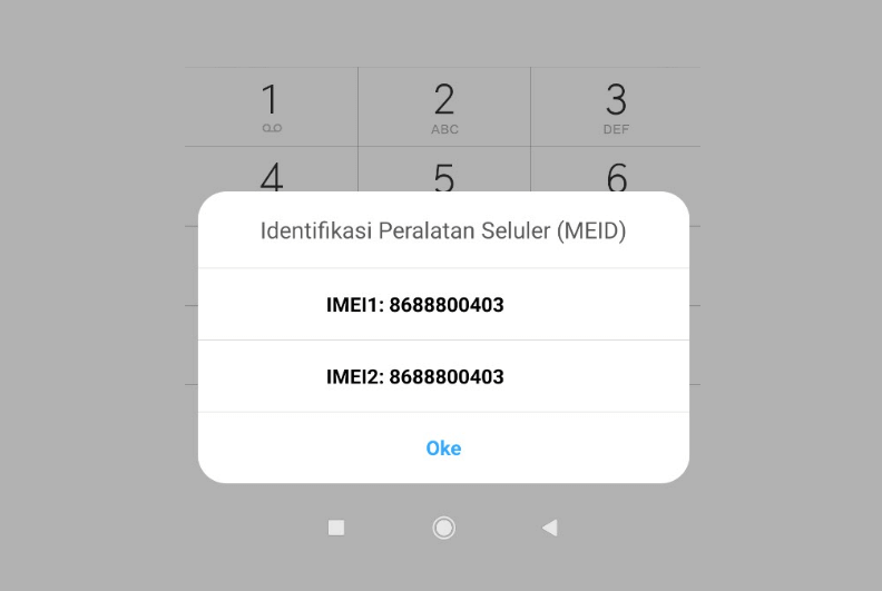 Melakukan Cek IMEI