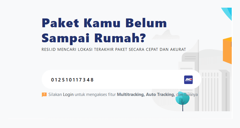 Cek Resi di Resi ID