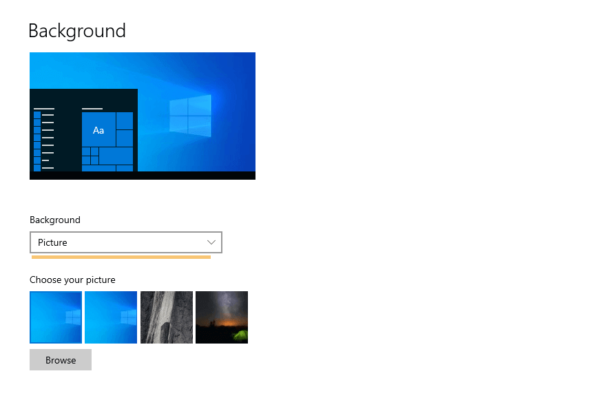 Menu Picture Windows 10