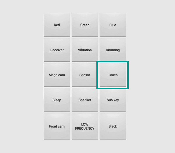 Menu Touch di Samsung