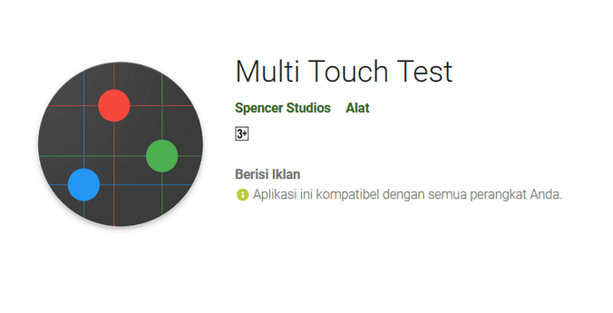 Pasang Aplikasi Multi Touch Test