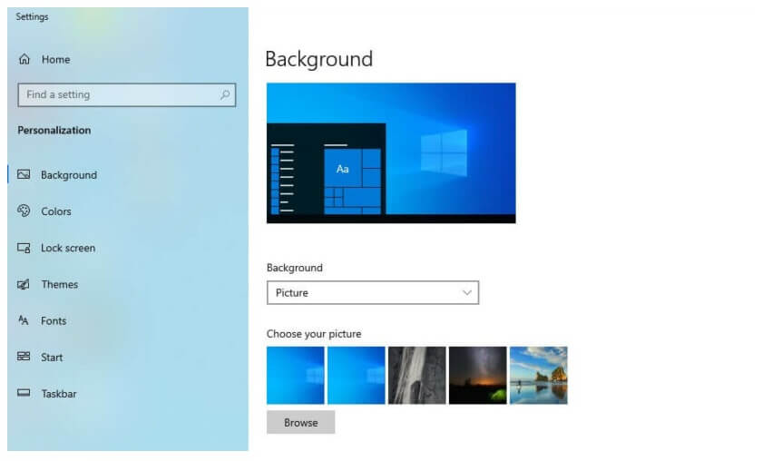 Mengubah Wallpaper Laptop di Windows 10
