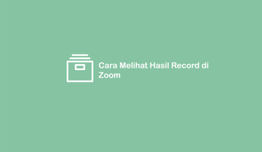 Cara Lihat Hasil Record di Zoom