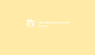 Cara Hapus Akun Garena