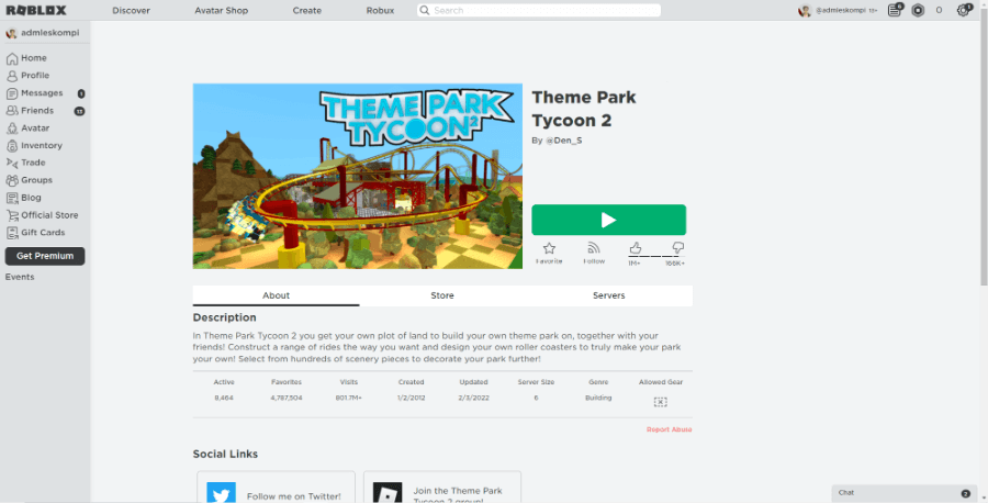 Game Theme Park Tycoon Roblox