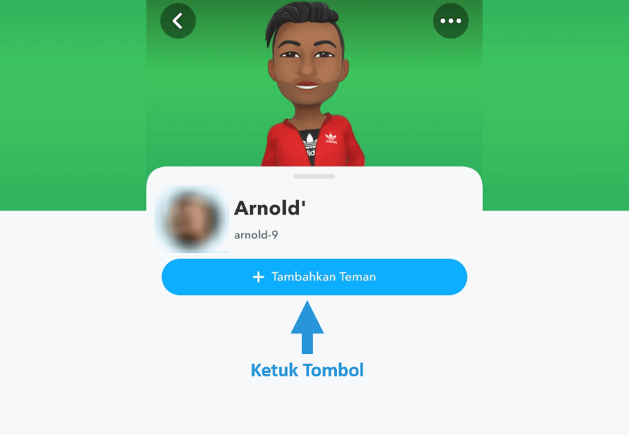Tombol Tambahkan Teman