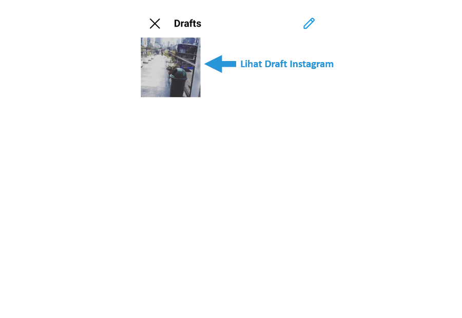 Cek Draft Instagram