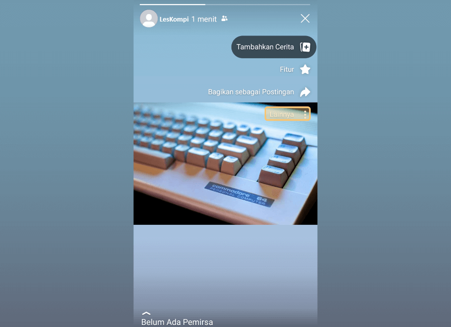 Menu Cerita Lainnya di Facebook